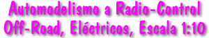 Automodelismo a Radio-Control
Off-Road, El�ctricos, Escala 1:10